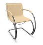Thonet S 533 RF | Freischwinger mit Armlehnen- Kunststoff transparent mit Filz