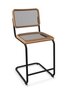 Thonet S 32 VH | Barhocker- Gestell schwarz (TS 9005) lackiert
