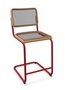 Thonet S 32 VH | Barhocker- Gestell tomatenrot (TS 3013) lackiert