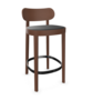 Thonet 118 SPHT-Buche Nussbaum (TP 24) gebeizt I-Nussbaum (TP 24) gebeizt I-LEDER I - Nero 622
