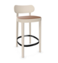 Thonet 118 SPHT-Buche Weiß (TP 200) lasiert gebeizt II-Weiß (TP 200) lasiert gebeizt II-LEDER I - New Cognac 680