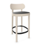Thonet 118 SPHT-Buche Weiß (TP 200) lasiert gebeizt II-Weiß (TP 200) lasiert gebeizt II-LEDER I - Nero 622