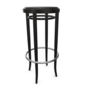 Thonet 204 PH | Barhocker - Buche Schwarz (TP 29) - LEDER I - Nero 622