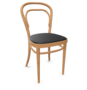Thonet 214 P | Bugholzstuhl - LEDER I - New Cognac 680 - Buche Natur (TP 17)