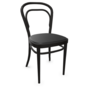 Thonet 214 P | Bugholzstuhl - LEDER I - New Cognac 680 - Buche Schwarz (TP 29)