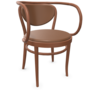 Thonet 209 P | Bugholzstuhl mit Armlehnen - LEDER I - New Cognac 680 - Buche Kirschbaum (TP 44)