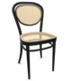 Thonet 215 R | Bugholzstuhl - Pure Materials - Esche schwarz mit Naturholzlack lackiert