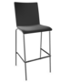 Thonet S 162 PVH-Chrom-LEDER I - Nero 622