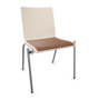 Thonet S 162 SP | Stahlrohrstuhl - Buche Weiß (TP 200) lasiert gebeizt II - LEDER I - Nero 622