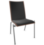 Thonet S 164 P-Buche Schwarz (TP 29) gebeizt I-LEDER I - Nero 622