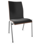 Thonet S 168 P-Buche Nussbaum (TP 24) gebeizt I-LEDER I - Nero 622