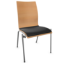 Thonet S 168 SP-Buche Natur (TP 17) gebeizt I-LEDER I - Nero 622