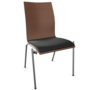 Thonet S 168 SP-Buche Nussbaum (TP 24) gebeizt I-LEDER I - Nero 622