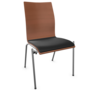 Thonet S 168 SP-Buche Kirschbaum (TP 44) gebeizt I-LEDER I - Nero 622