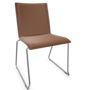 Thonet S 182 PST-Buche Nussbaum (TP 24) gebeizt I-LEDER I - New Cognac 680