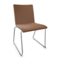 Thonet S 182 PVST-Chrom-LEDER I - New Cognac 680
