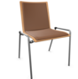 Thonet S 262 P-Buche Natur (TP 17) gebeizt I-LEDER I - New Cognac 680