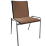 Thonet S 262 P-Buche Schwarz (TP 29) gebeizt I-LEDER I - New Cognac 680
