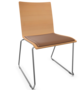 Thonet S 182 SPST | Stahldrahtstuhl - Buche Natur (TP 17) - LEDER I - New Cognac 680