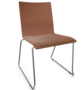 Thonet S 182 SPST | Stahldrahtstuhl - Buche Kirschbaum (TP 44) - LEDER I - New Cognac 680