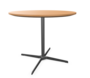 Edelstahloptik - Buche natur (TP 17) - Durchmesser 90 cm - Unterseite umlaufend abgeschrägt, MDF klar lackiert