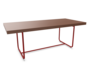 tomatenrot (TS 3013) lackiert  -  Buche nussbaum (TP 24) gebeizt