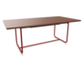 tomatenrot (TS 3013) lackiert  -  Buche nussbaum (TP 24) gebeizt
