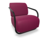 Esche schwarz mit Naturholzlack lackiert  -  Divina Melange 3 620 pink (Stoff IV)