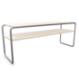 Thonet S 43 Klassik-Chrom-Buche Weiß (TP 200) lasiert gebeizt II