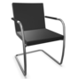 THONET S 60 V-Chrom-LEDER I - Nero 622