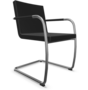 THONET S 60 V-Chrom-LEDER I - Nero 622