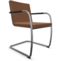THONET S 60 V-Chrom-LEDER I - New Cognac 680