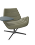 Thonet 809 K - Loungesessel - Edelstahl - Nappaleder TL 631 Grün