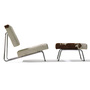 Lounge Chair Hirche in Fell und Leder