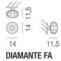 Vistosi Diamante FA Deckenleuchte - Design Barbara Maggiolo