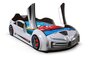 Autobett Racing XR 9 mit Flügeltüren - Kinderbett - Weiß