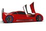 Autobett Racing XR 9 mit Flügeltüren - Kinderbett - Rot