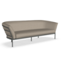 Fast Ria Soft 7622 - 2-Sitzer Sofa - Gestell 9-Metallic Grey / Stoffkissen STA-Taupe