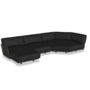 Fast Solaris Scomp02 - Sofa-Kombination - Gestell 2-Black / Stoffkissen SNE-Black