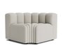 Nor11 Studio Outdoor Corner-Sofamodul: Sunbrella Savane: Whisper J349
