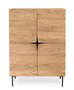 Morana Flop Highboard - Oak/Black