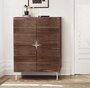 Morana Flop Highboard - Walnut/White