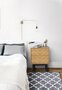 Morana Camden Bedside Herringbone Print Oak