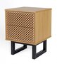 Morana Camden Bedside Diamond Print Oak