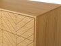Morana Camden Bedroom Chest Herringbone Print Oak