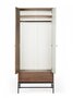 Morana Flora Wardrobe 2 Doors - Walnut White
