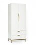 Morana Kobe Wardrobe 2 Doors - White