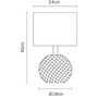Fabbbian Diamond-Swirl B01/03 Tischleuchte