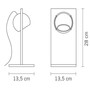 Fabbian Beluga Crystal B01 Tischleuchte