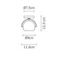 Fabbian Beluga White D57 G27 Decken-/Wandleuchte